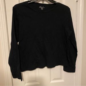 Kim Rogers XL black long sleeve shirt NWOT